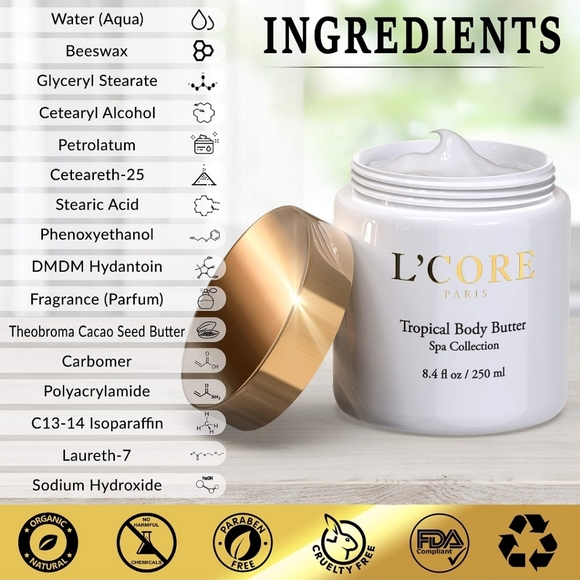 L'CORE PARIS TROPICAL BODY BUTTER - Picture 3 of 3